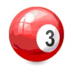 3 billiard ball
