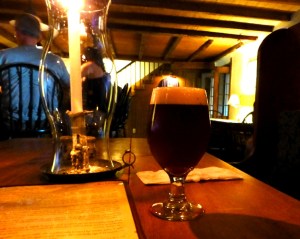 A glass of the kriek